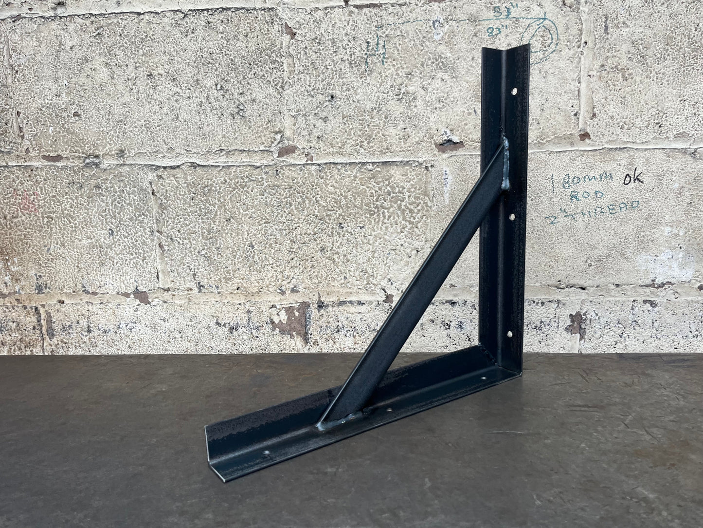 Metal Reinforced Angle Iron Mild Steel Rustic Bracket Heavy Duty UK MADE FREE PP