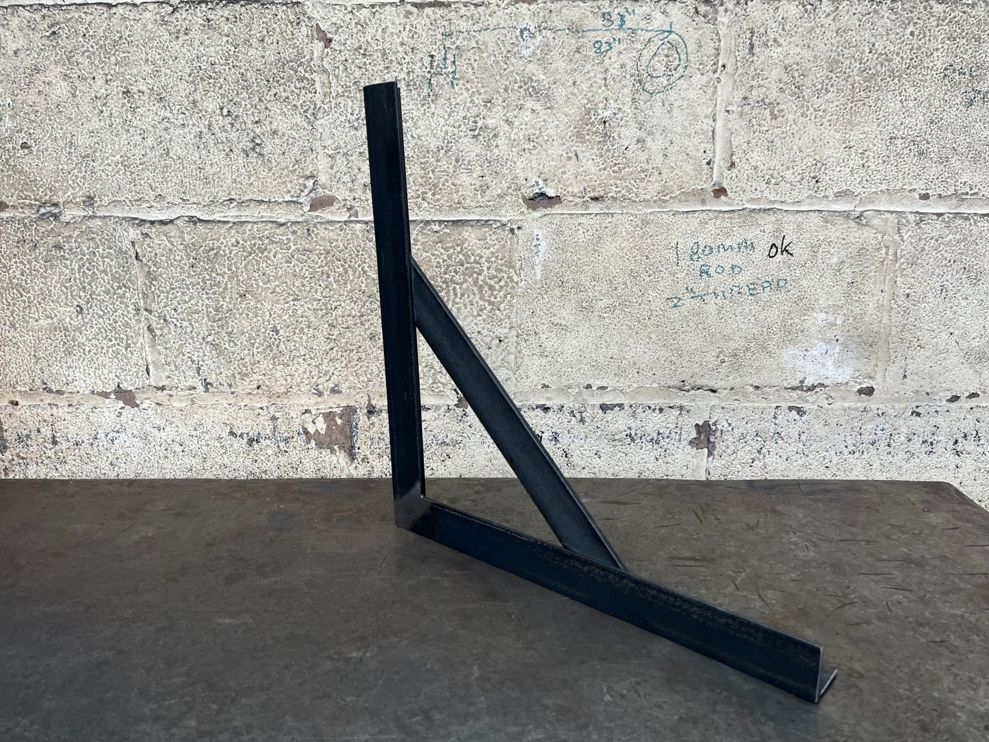 Metal Reinforced Angle Iron Mild Steel Rustic Bracket Heavy Duty UK MADE FREE PP