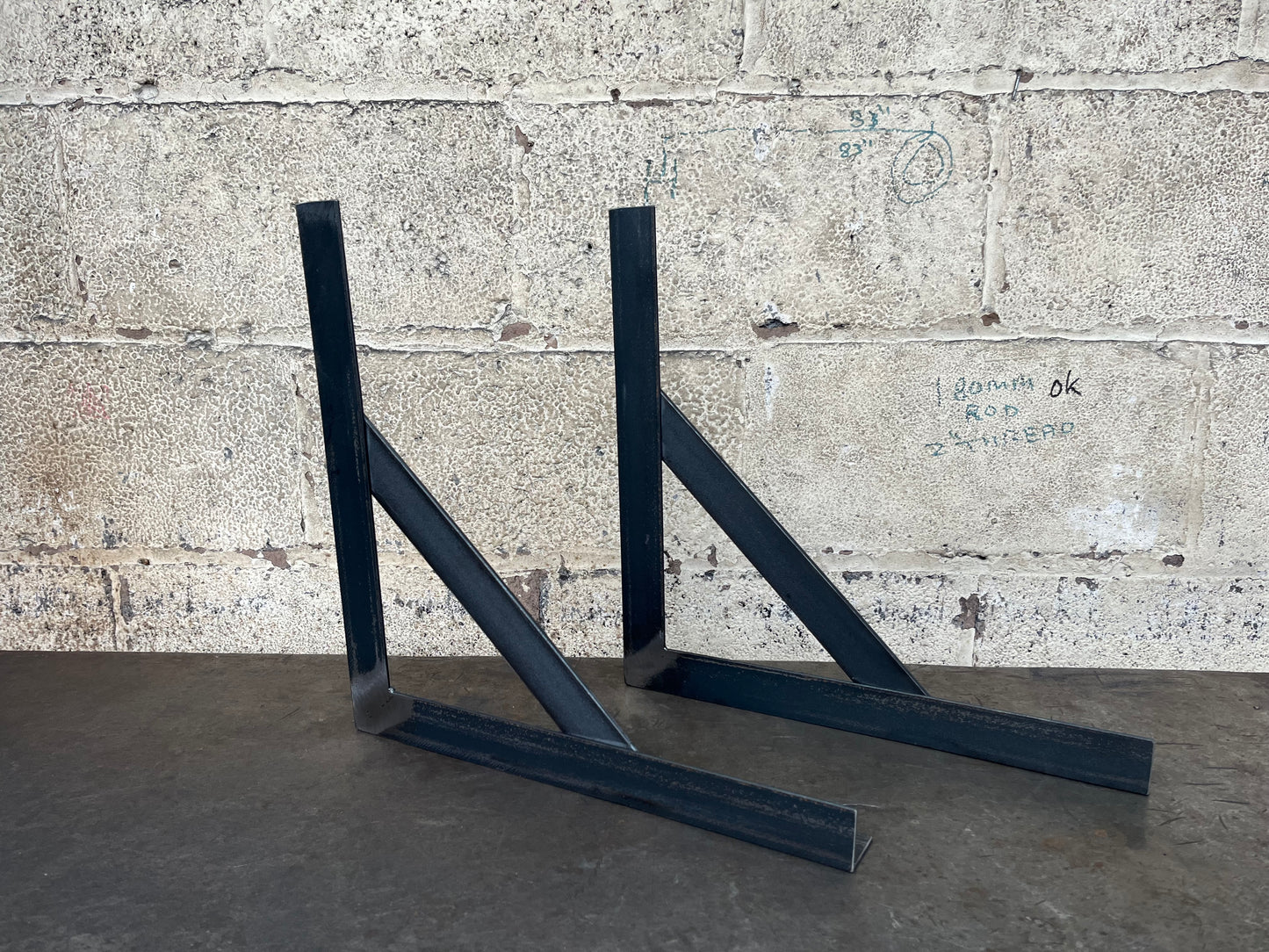 Metal Reinforced Angle Iron Mild Steel Rustic Bracket Heavy Duty UK MADE FREE PP
