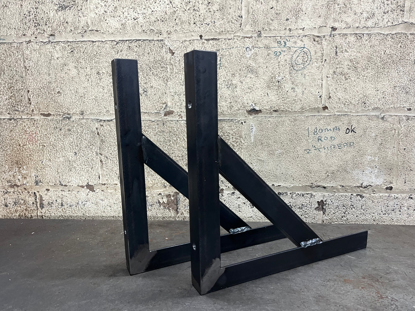 Heavy Duty Shelf Brackets 350KG Per Bracket Angle Iron