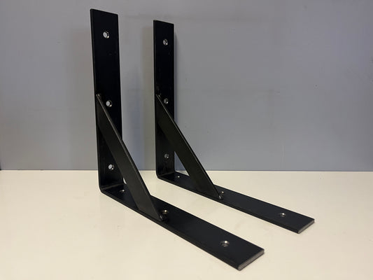 Mild Steel Bracket Reinforced Heavy Duty 90 Degree 5mm Thick UK HANDMADE FREE PP